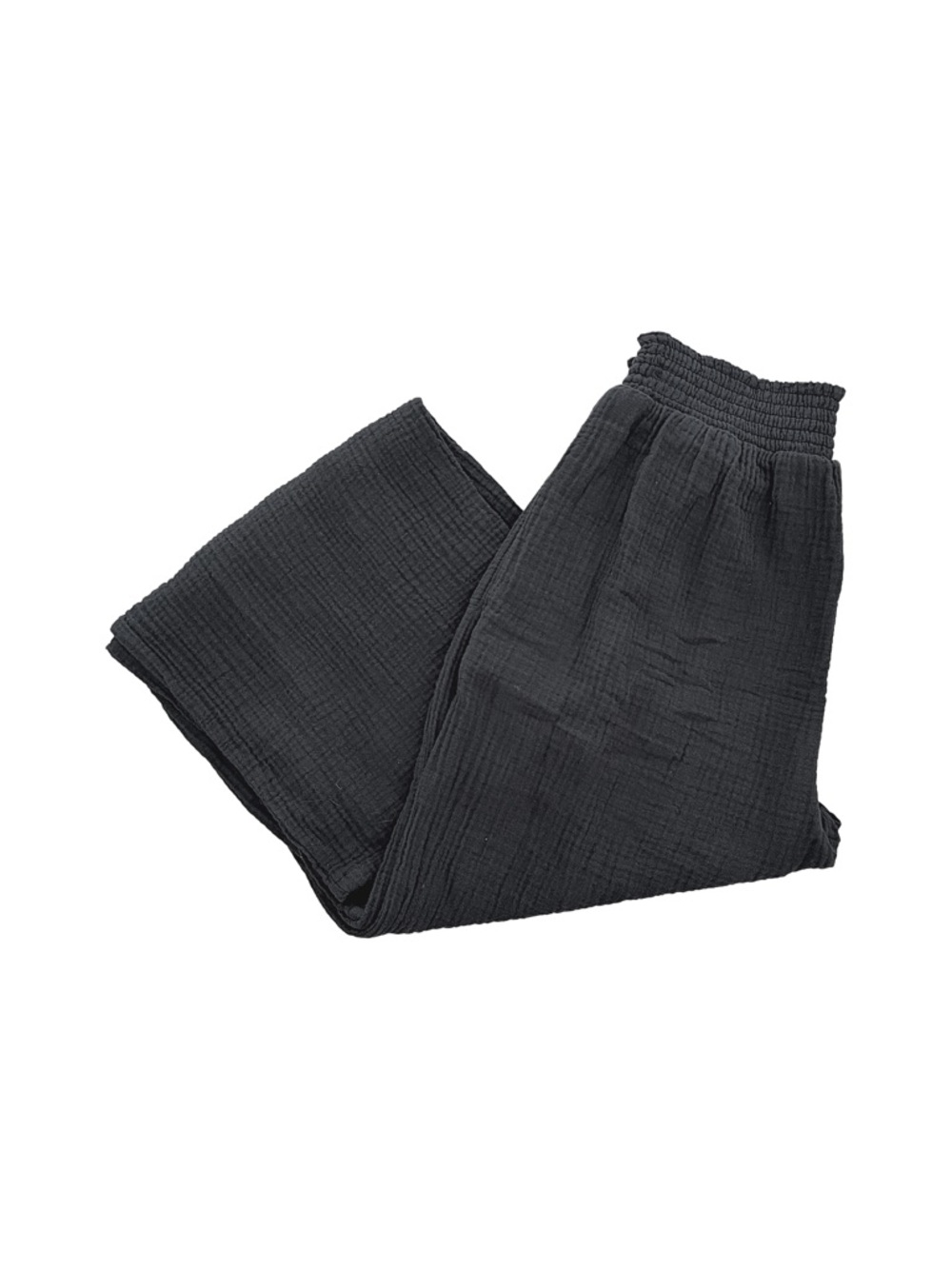 Time and Tru Black Wide-Leg Elastic Waist Pants - Picture 4 of 6